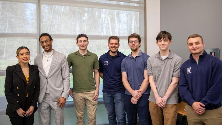 Student Enterprise Award winners pose for photo